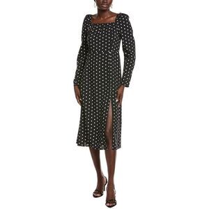 Maison Maar Womens  Midi Dress, Black